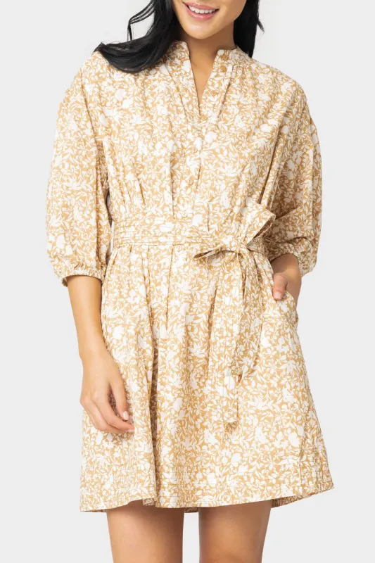 Ambition Puff Sleeve Belted Dress made by Gibsonlook