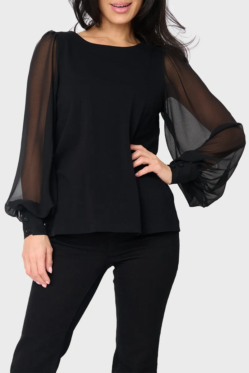 Mixed Media Long Sleeve Top sold by Gibson product image thumbnail 5