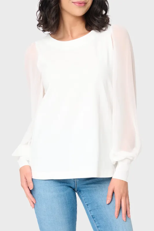 Mixed Media Long Sleeve Top made by Gibsonlook