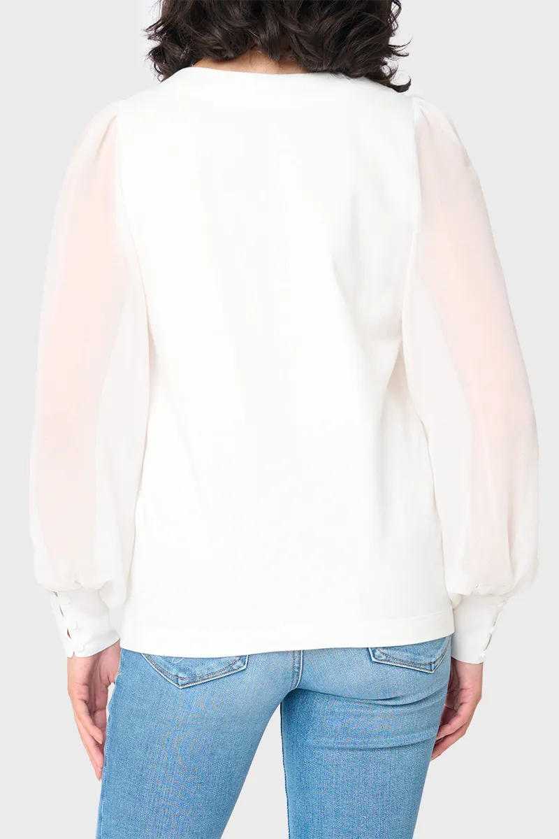 Mixed Media Long Sleeve Top sold by Gibson product image thumbnail 4