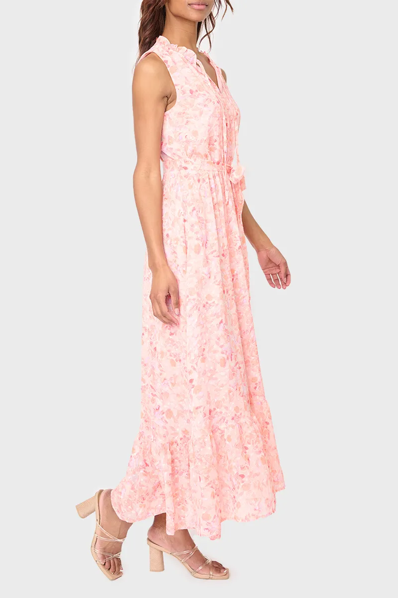 Lindsey Sleeveless Button Placket Maxi Dress sold by Gibsonlook product image thumbnail 3