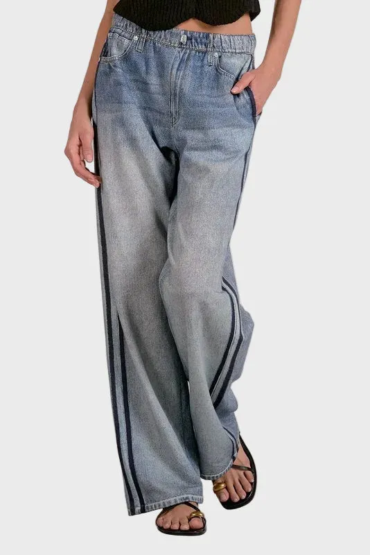 Elan Jojo Track Sweatpant Jean sold by Gibsonlook