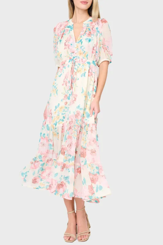 Kira Drawstring Midi Dress made by Gibsonlook