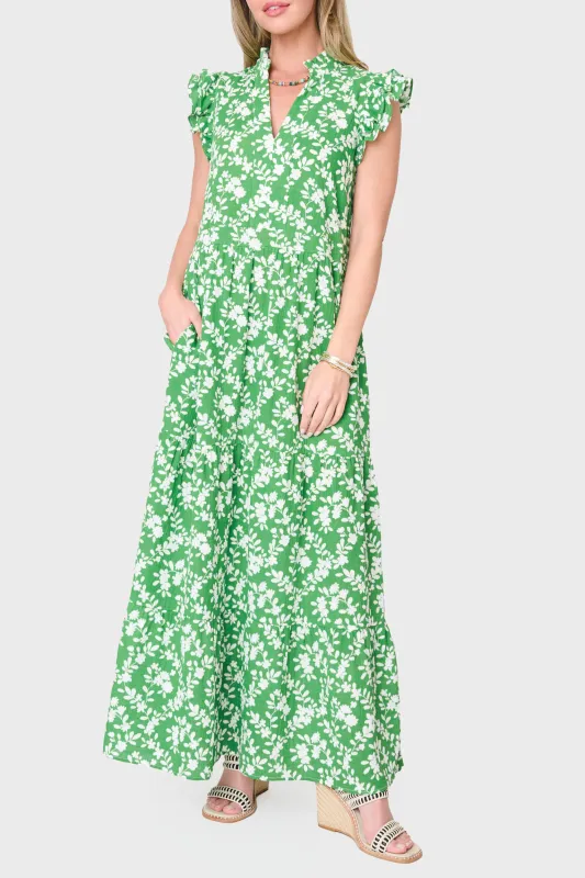 Flutter Sleeve Maxi Decked Out Day Dress made by Gibsonlook