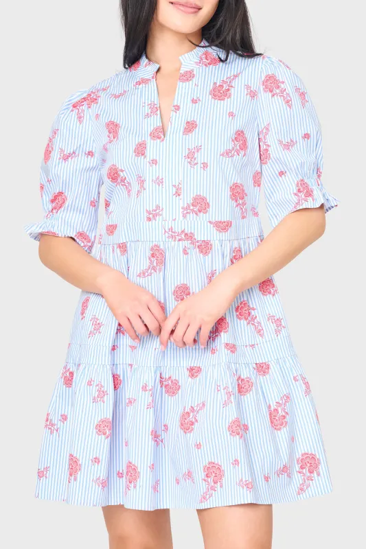Puff Elbow Sleeve Decked Out Day Dress made by Gibsonlook