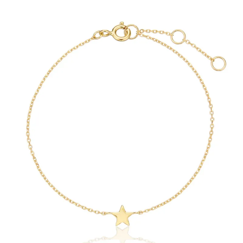 Gold Tiny Star Bracelet sold by Lily & Roo