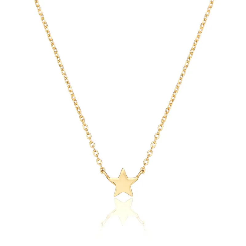 Gold Tiny Star Necklace sold by Lily & Roo