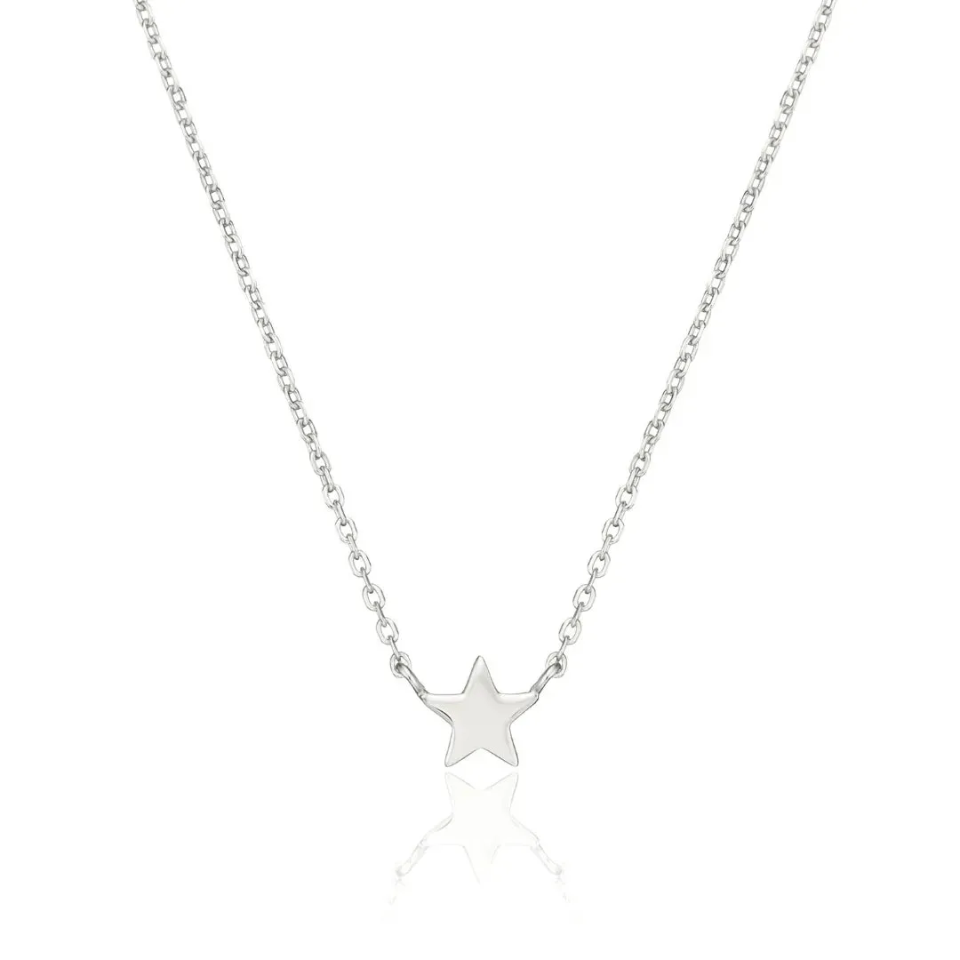Silver Tiny Star Necklace sold by Lily & Roo