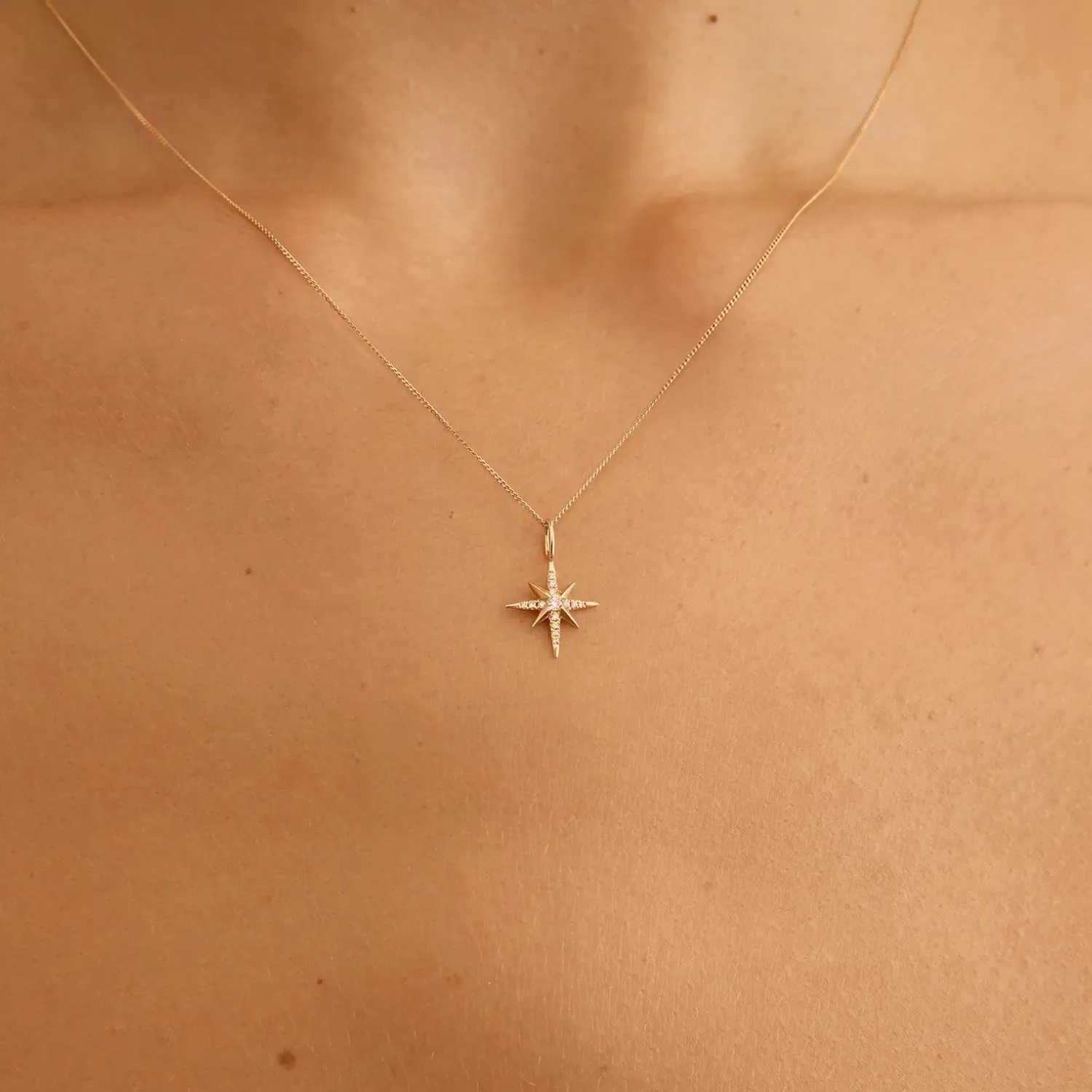 Silver Diamond Style North Star Necklace sold by Lily & Roo product image thumbnail 2