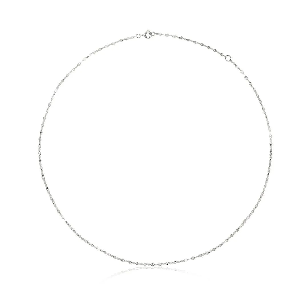 Silver Sparkle Chain Necklace sold by Lily & Roo product image thumbnail 5