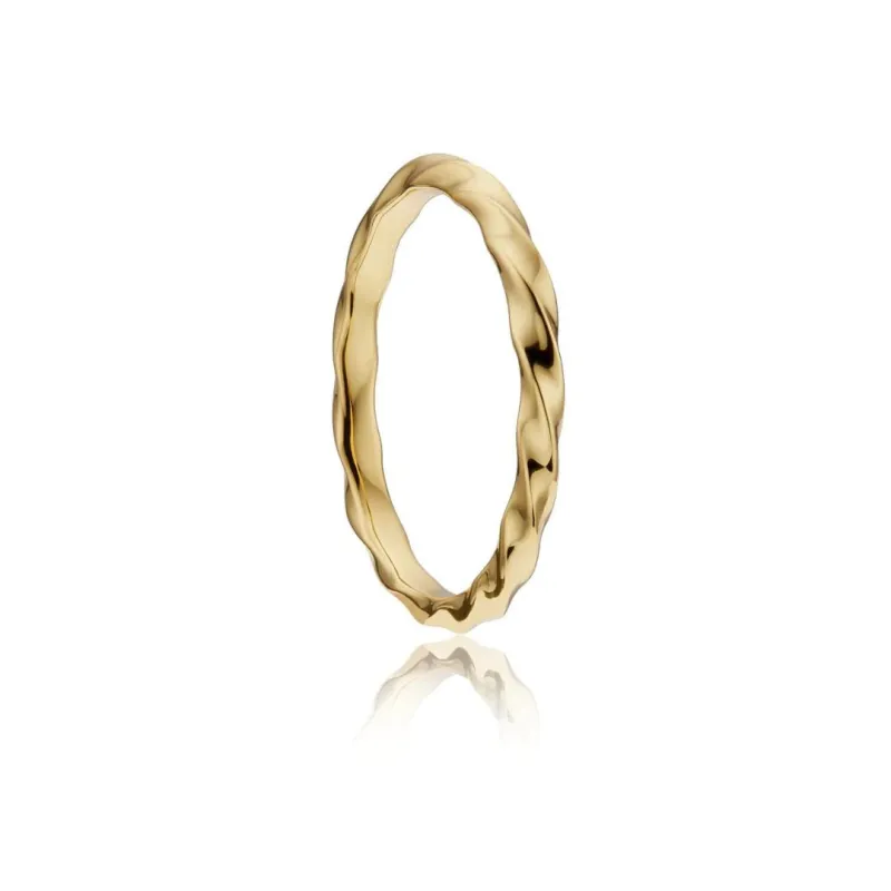 Gold Twist Ring sold by Lily & Roo