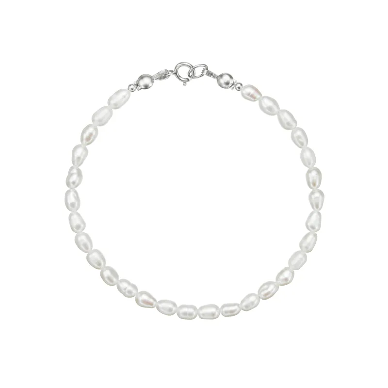 Silver Seed Pearl Bracelet sold by Lily & Roo