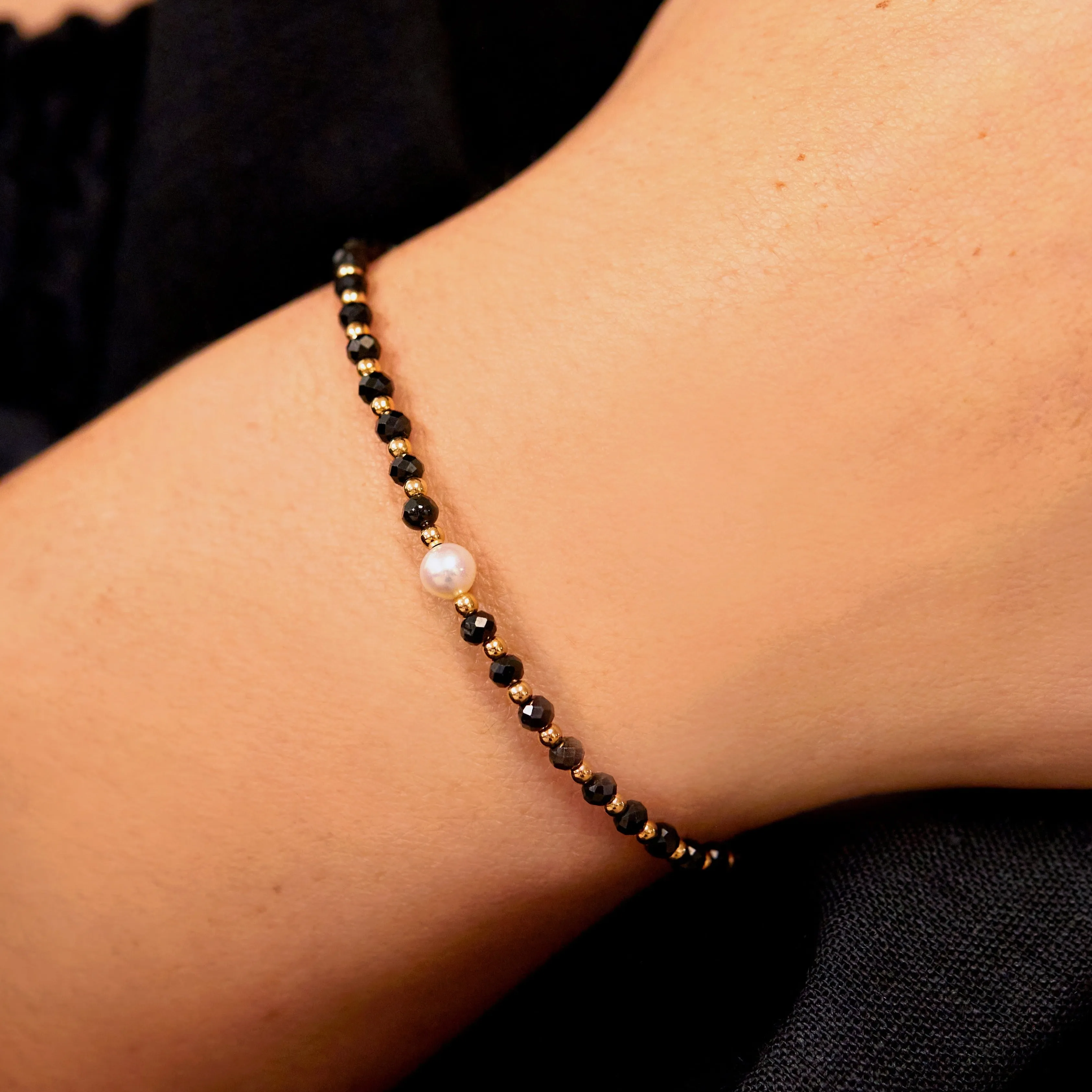 Silver Spinel Gemstone Bracelet sold by Lily & Roo product image thumbnail 2