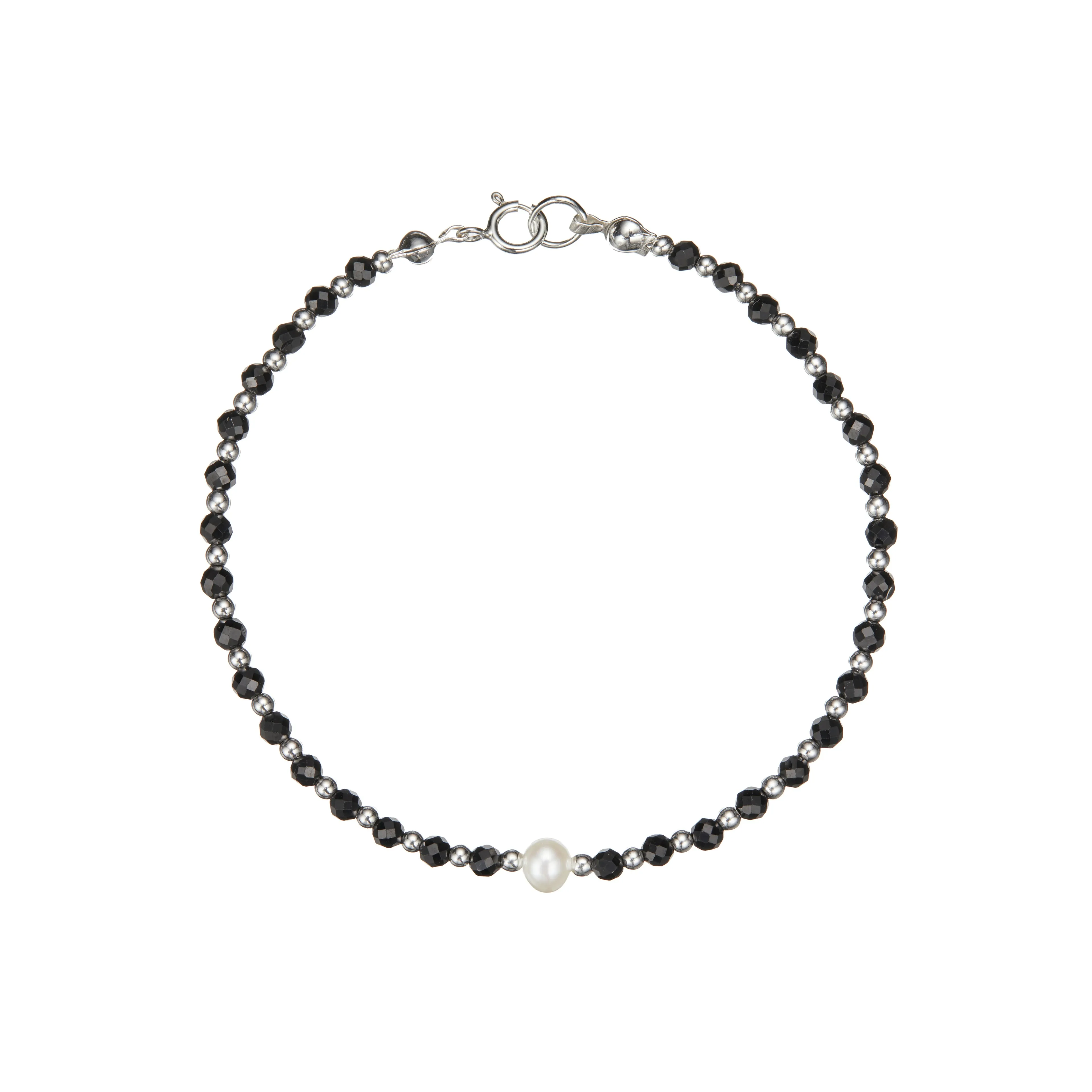 Silver Spinel Gemstone Bracelet sold by Lily & Roo