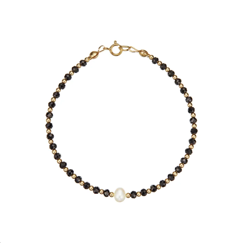 Gold Spinel Gemstone Bracelet made by Lily & Roo