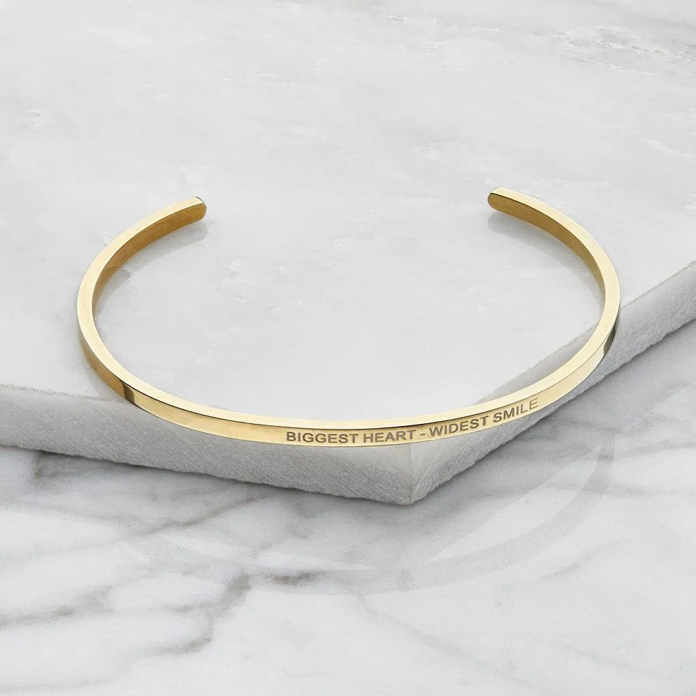 Rose Gold Thin Engraved Bangle sold by Lily & Roo product image thumbnail 4