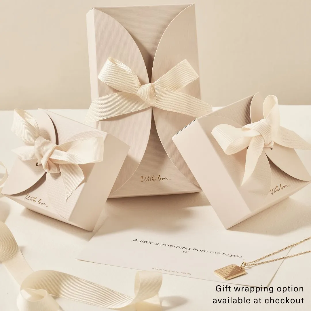 Silver Diamond Style Baguette Drop Huggie Hoop Earrings sold by Lily & Roo product image thumbnail 5