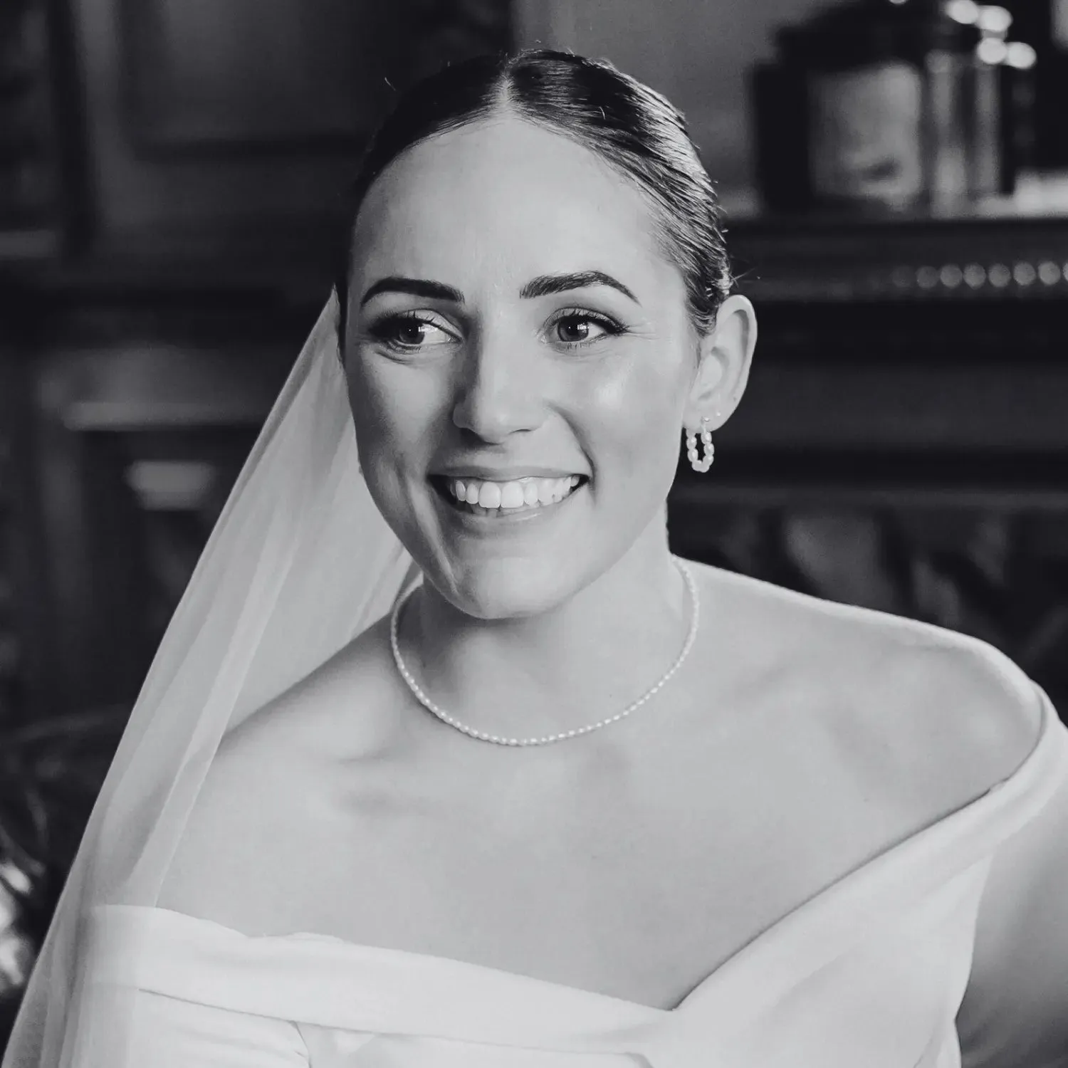 Silver Seed Pearl Hoop Earrings sold by Lily & Roo product image thumbnail 5