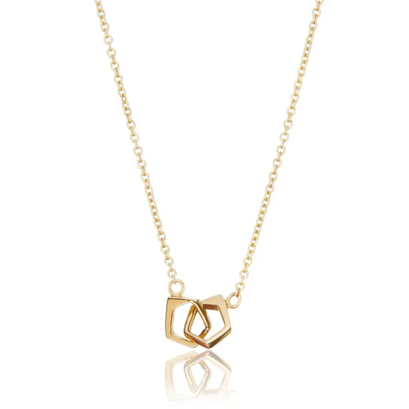 Solid Gold Love Link Necklace sold by Lily & Roo