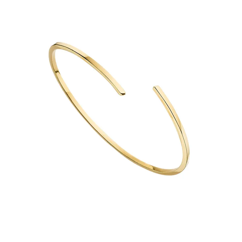 Gold Thin Spiral Bangle sold by Lily & Roo