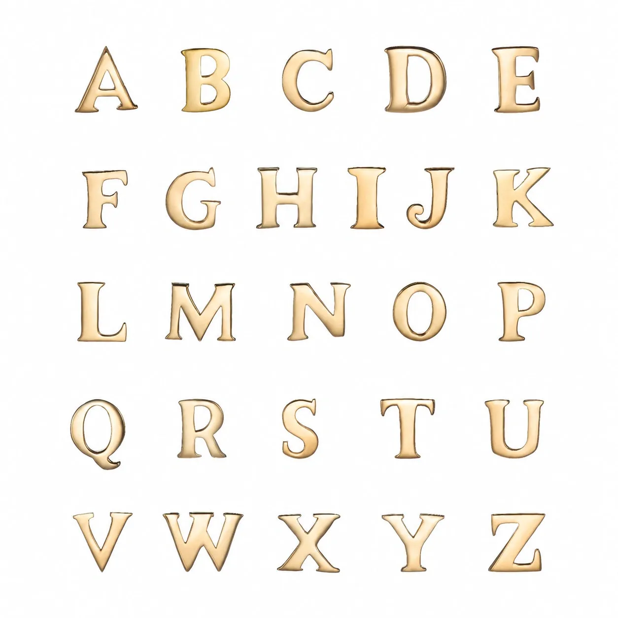 Gold Thread-Through Initial Letter Necklace sold by Lily & Roo product image thumbnail 5