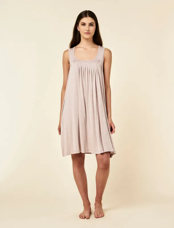 Kate Modal Soft Pleat Front Nightie sold by Papinelle