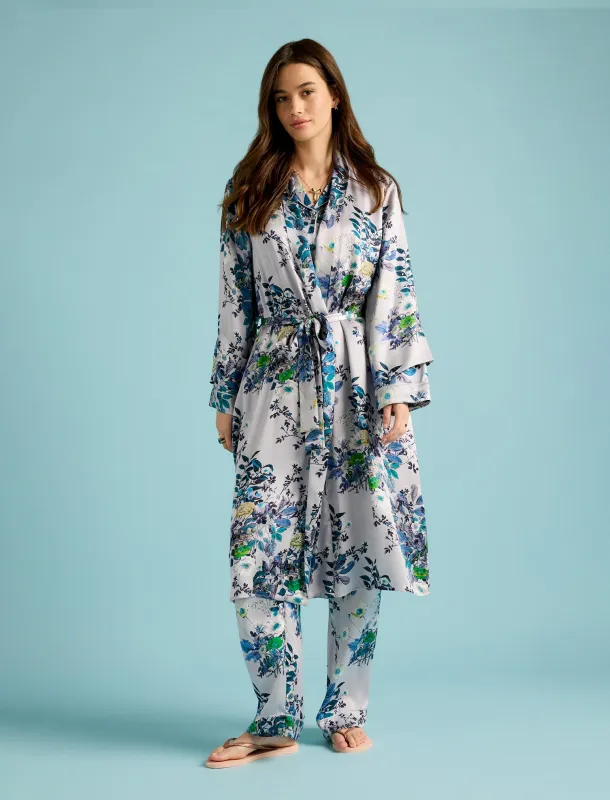 Karen Walker Love Letter Silk Maxi Robe made by Papinelle