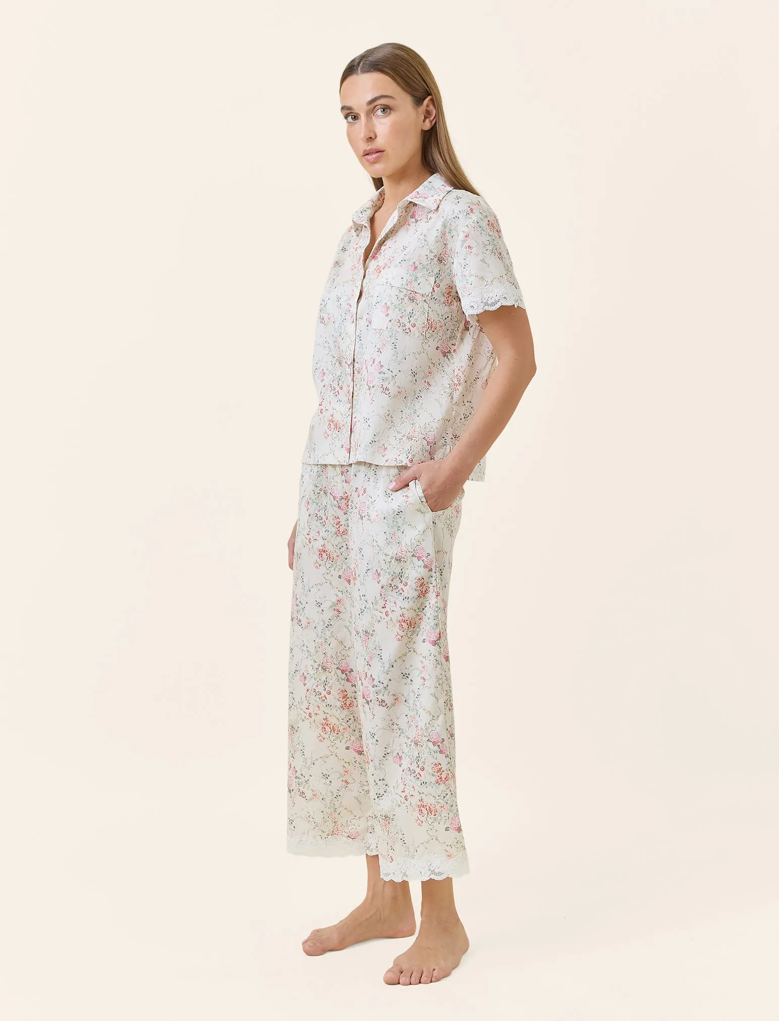 Yolly Lace Crop PJ Set sold by Papinelle product image thumbnail 3