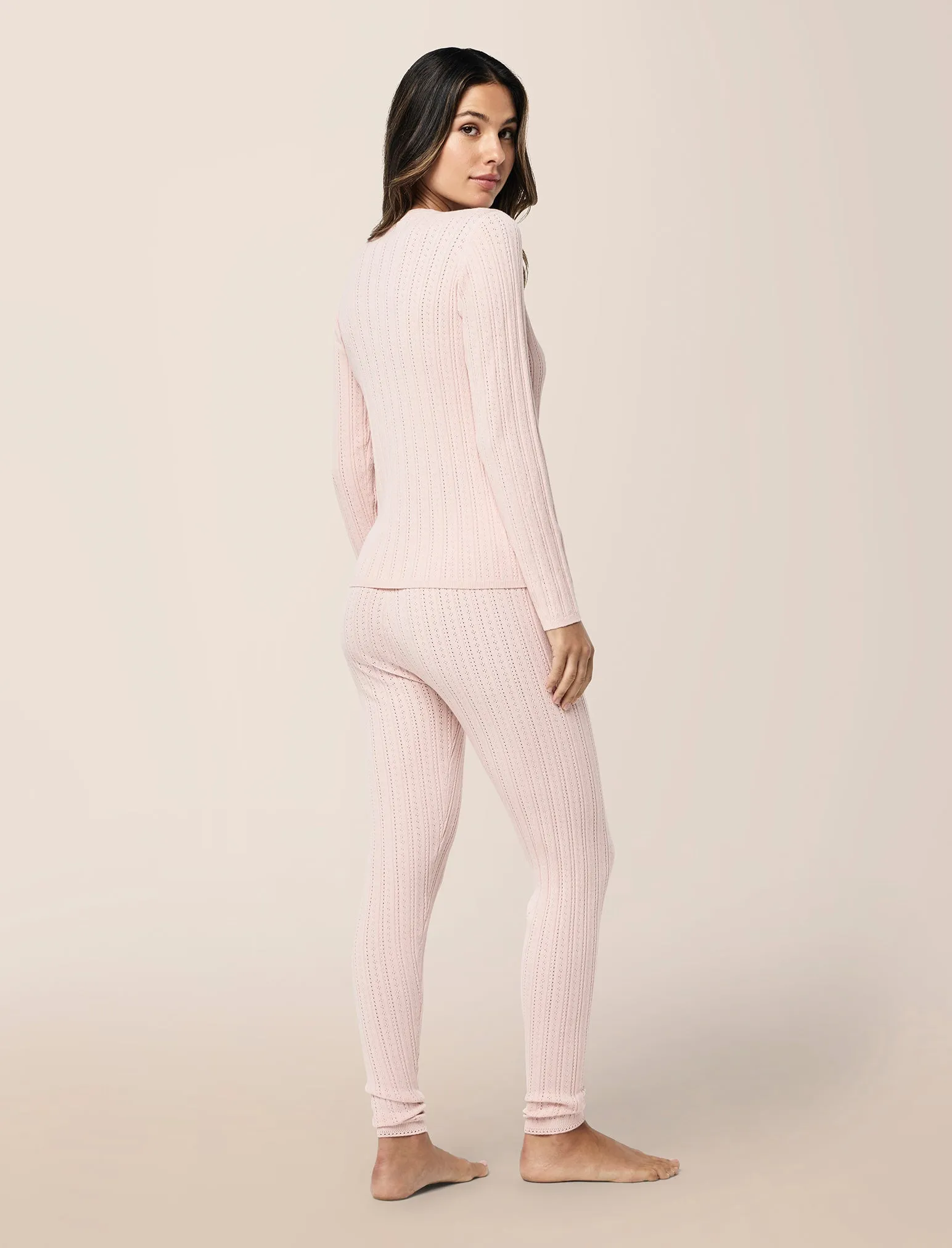 Cable Pointelle Full Length PJ Set sold by Papinelle product image thumbnail 4