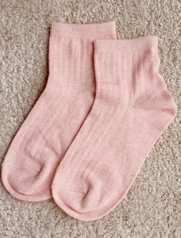 Crew Ribbed Socks made by Papinelle