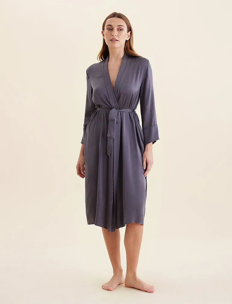 Audrey Washable Silk Long Robe sold by Papinelle product image thumbnail 3