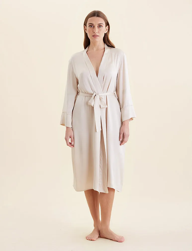 Audrey Washable Silk Long Robe sold by Papinelle product image thumbnail 2
