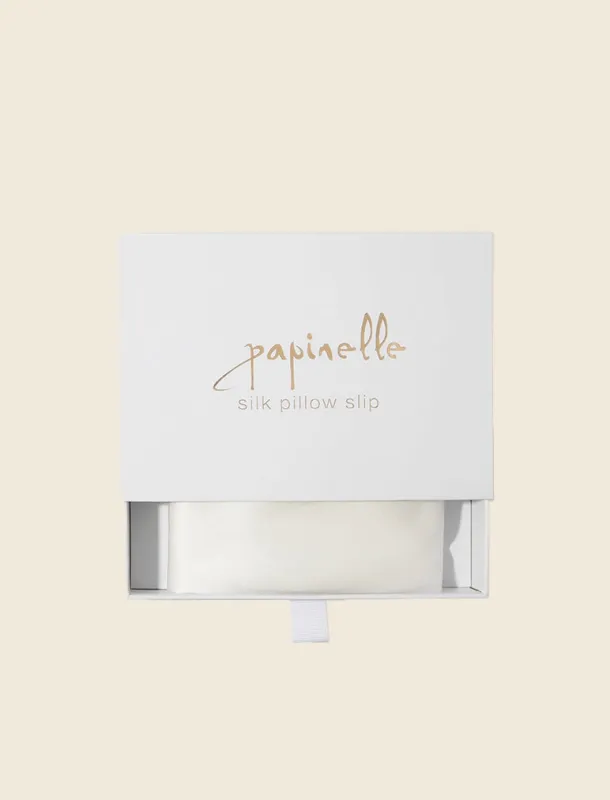 Audrey Boxed Washable Silk Pillow Slip sold by Papinelle