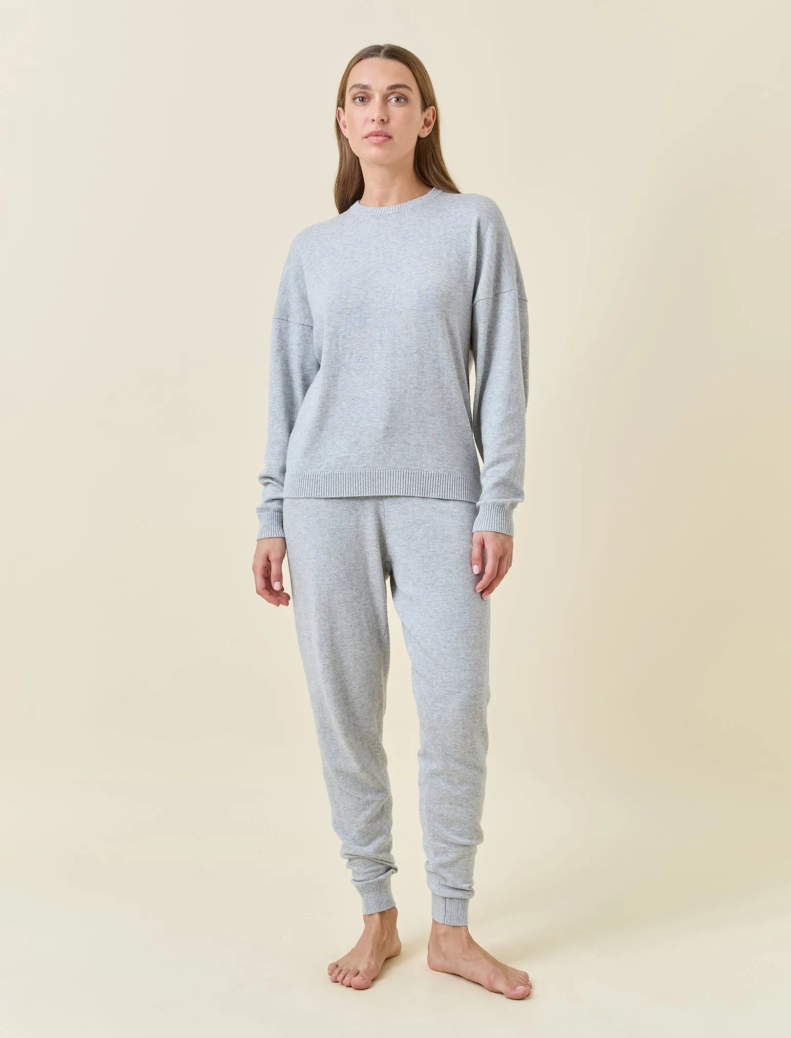 Cotton Cashmere Crew Neck Long Sleeve Top sold by Papinelle product image thumbnail 4