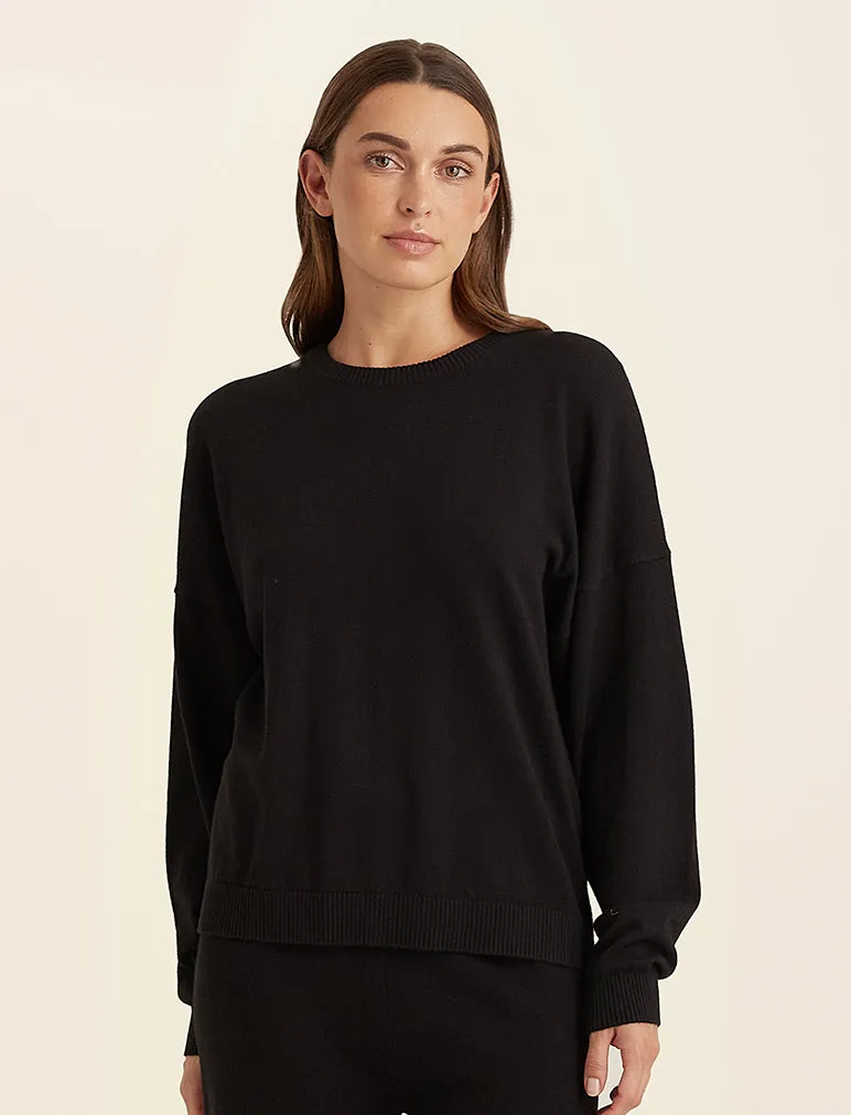 Cotton Cashmere Crew Neck Long Sleeve Top sold by Papinelle product image thumbnail 2