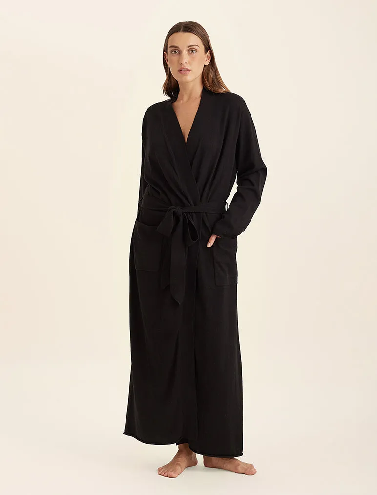 Cotton Cashmere Maxi Robe sold by Papinelle