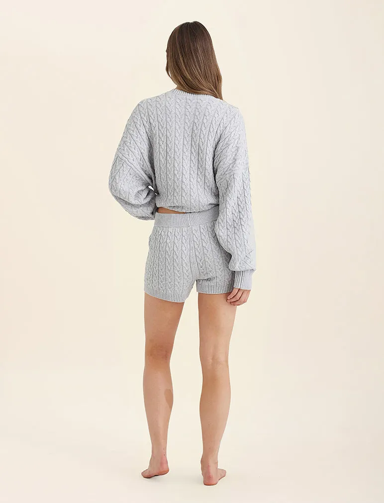 Cosy Cable Cotton Cashmere Short sold by Papinelle product image thumbnail 3