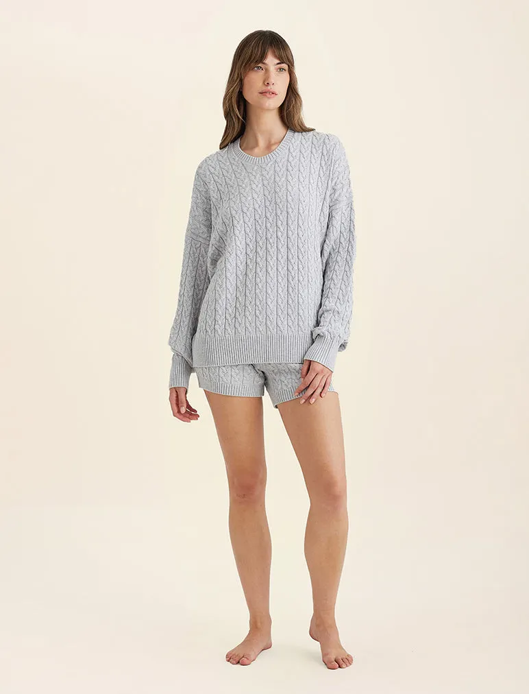Cosy Cable Cotton Cashmere Short sold by Papinelle product image thumbnail 2
