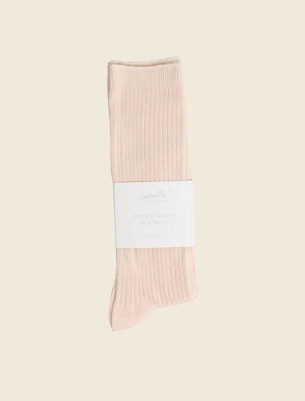 Organic Cotton Rib Socks made by Papinelle