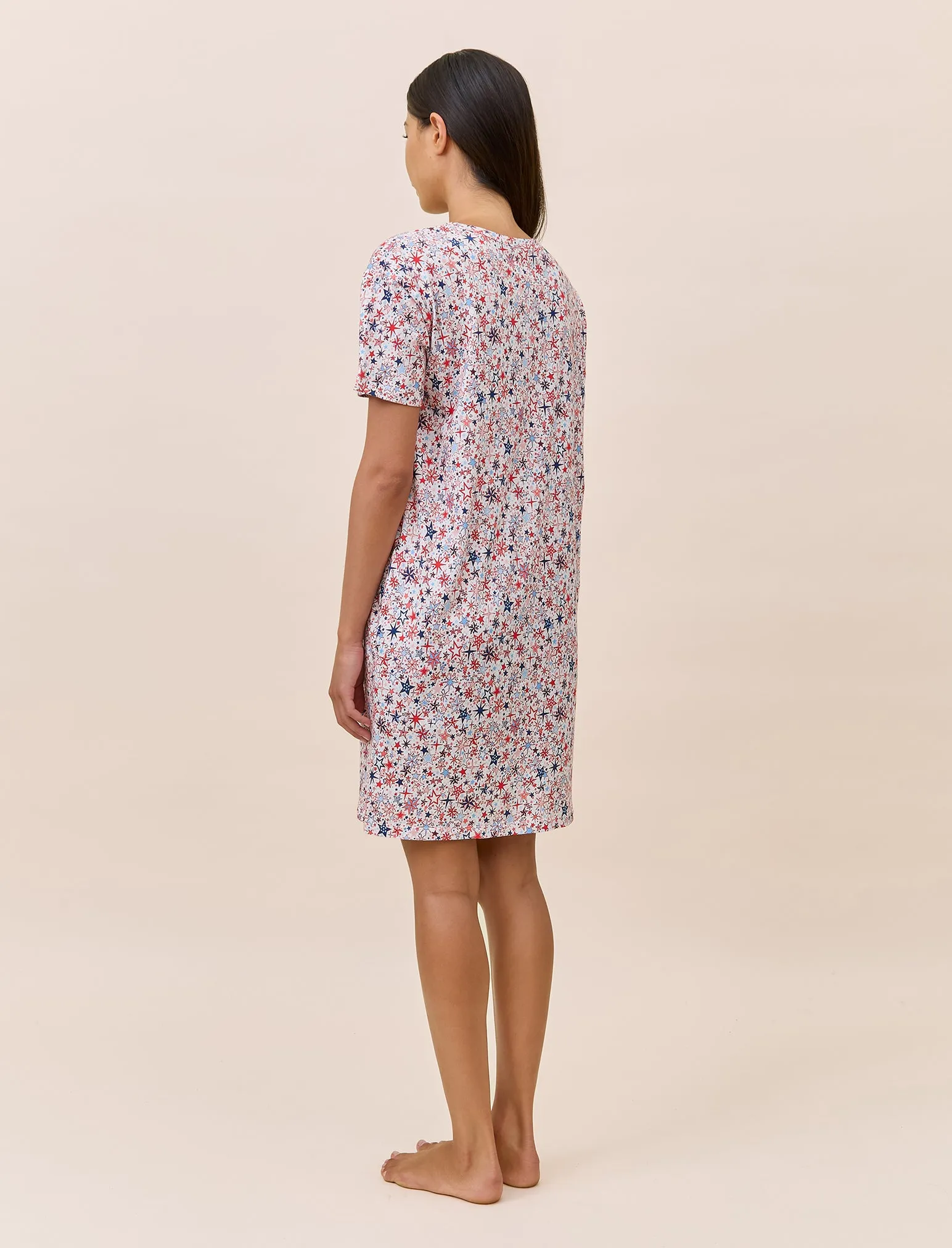 Christmas Stars Organic Cotton Knit Midi Nightie sold by Papinelle product image thumbnail 5