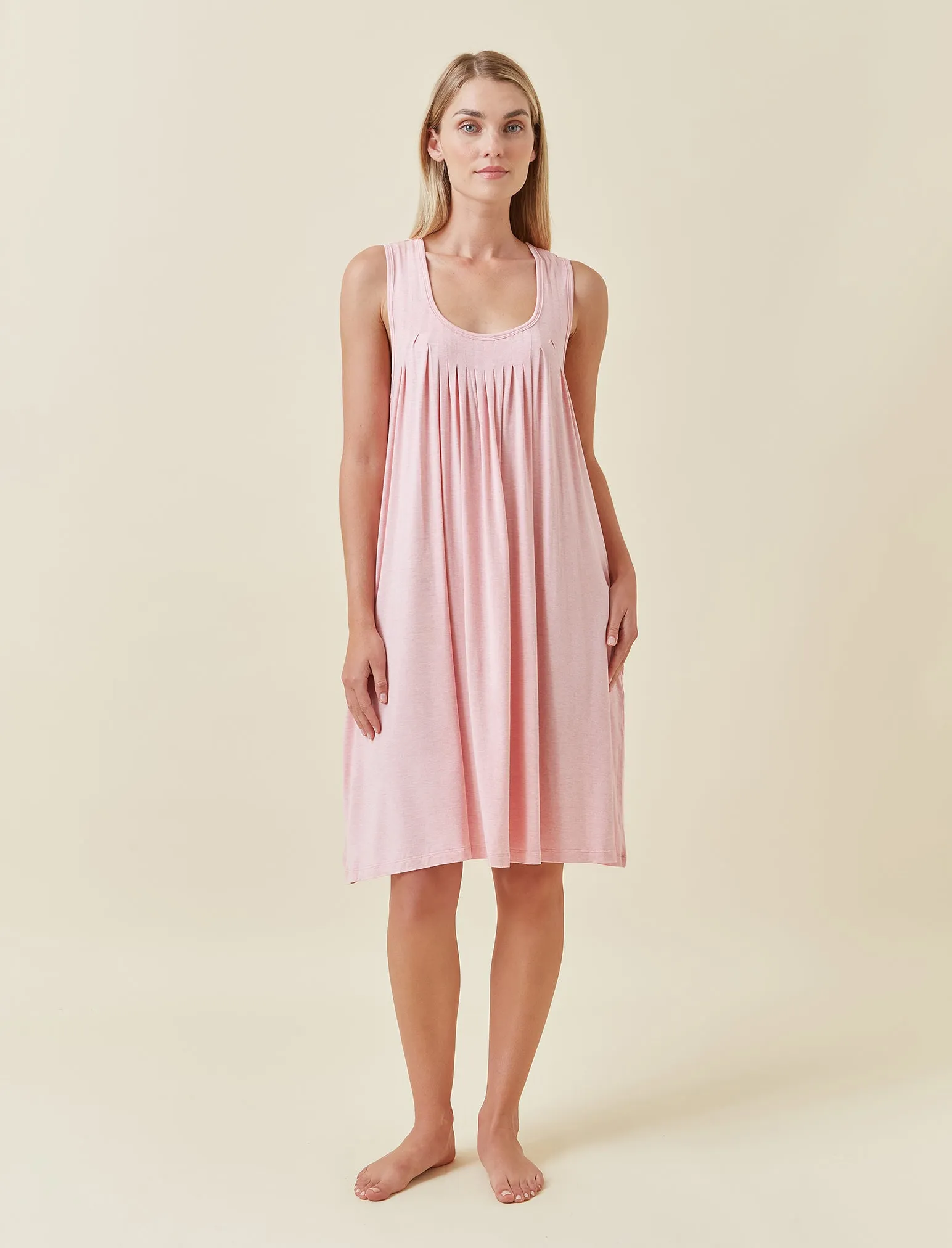 Kate Modal Soft Pleat Front Nightie sold by Papinelle