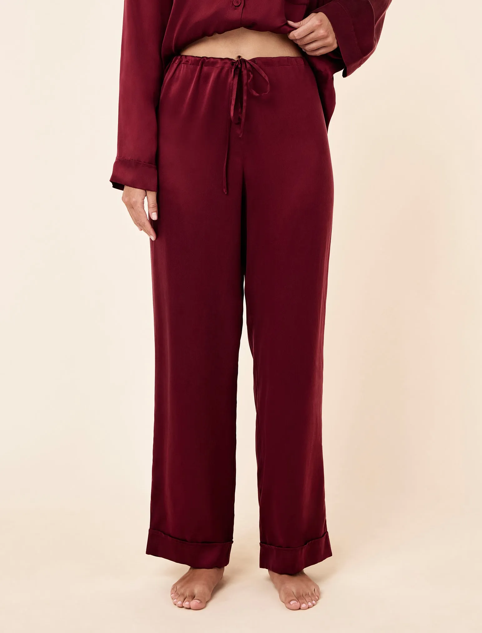 Audrey Washable Silk Full Length PJ Set sold by Papinelle product image thumbnail 5