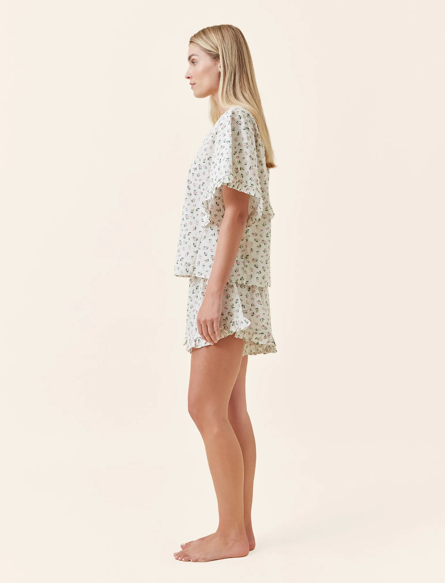 Swiss Dot Frill Boxer PJ Set sold by Papinelle product image thumbnail 5