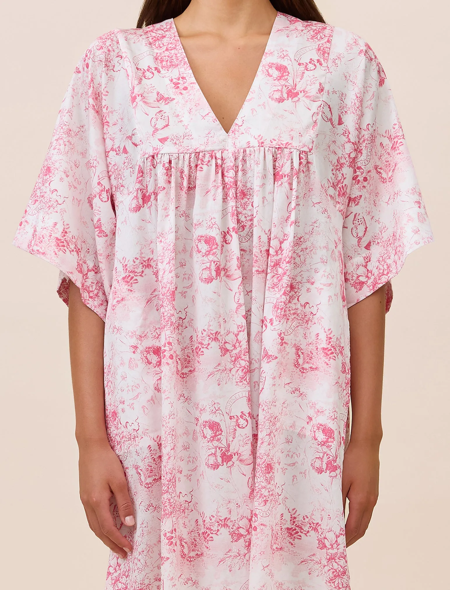 Toile De Jouy Kaftan Nightie sold by Papinelle product image thumbnail 2