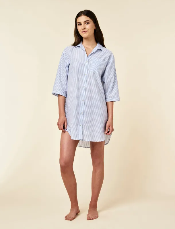 Selina Stripe Nightshirt made by Papinelle