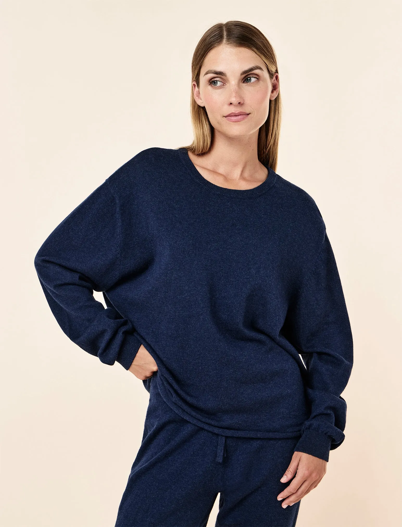 Cotton Cashmere Long Sleeve Top sold by Papinelle