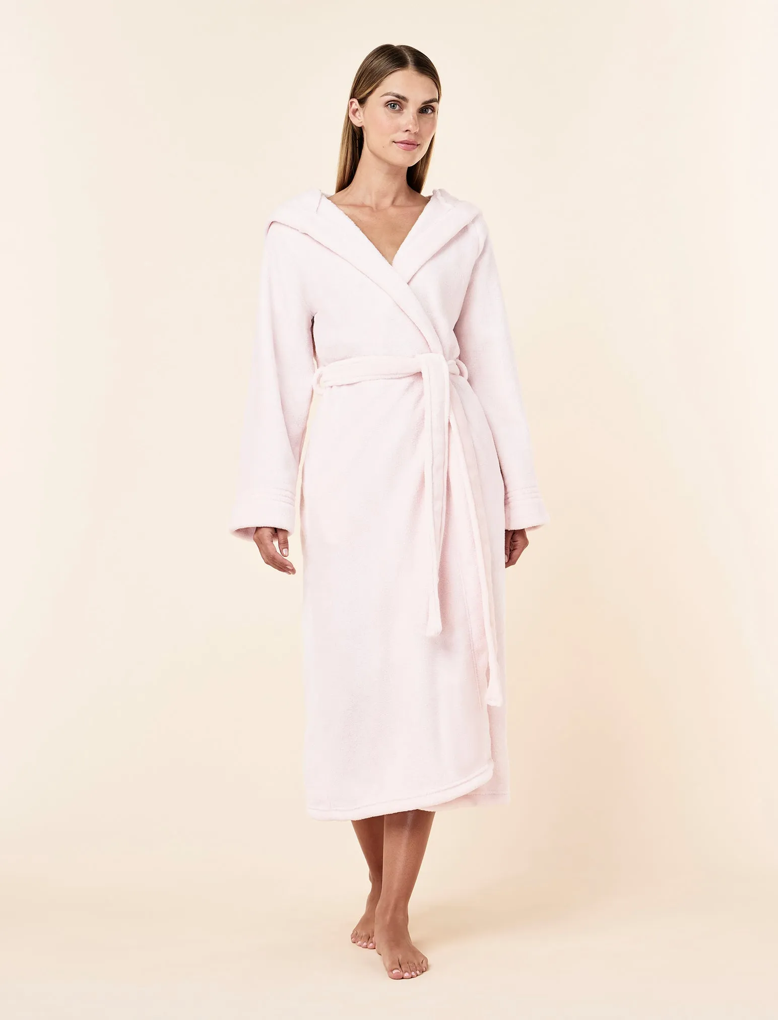 Long Plush Hooded Robe sold by Papinelle product image thumbnail 5