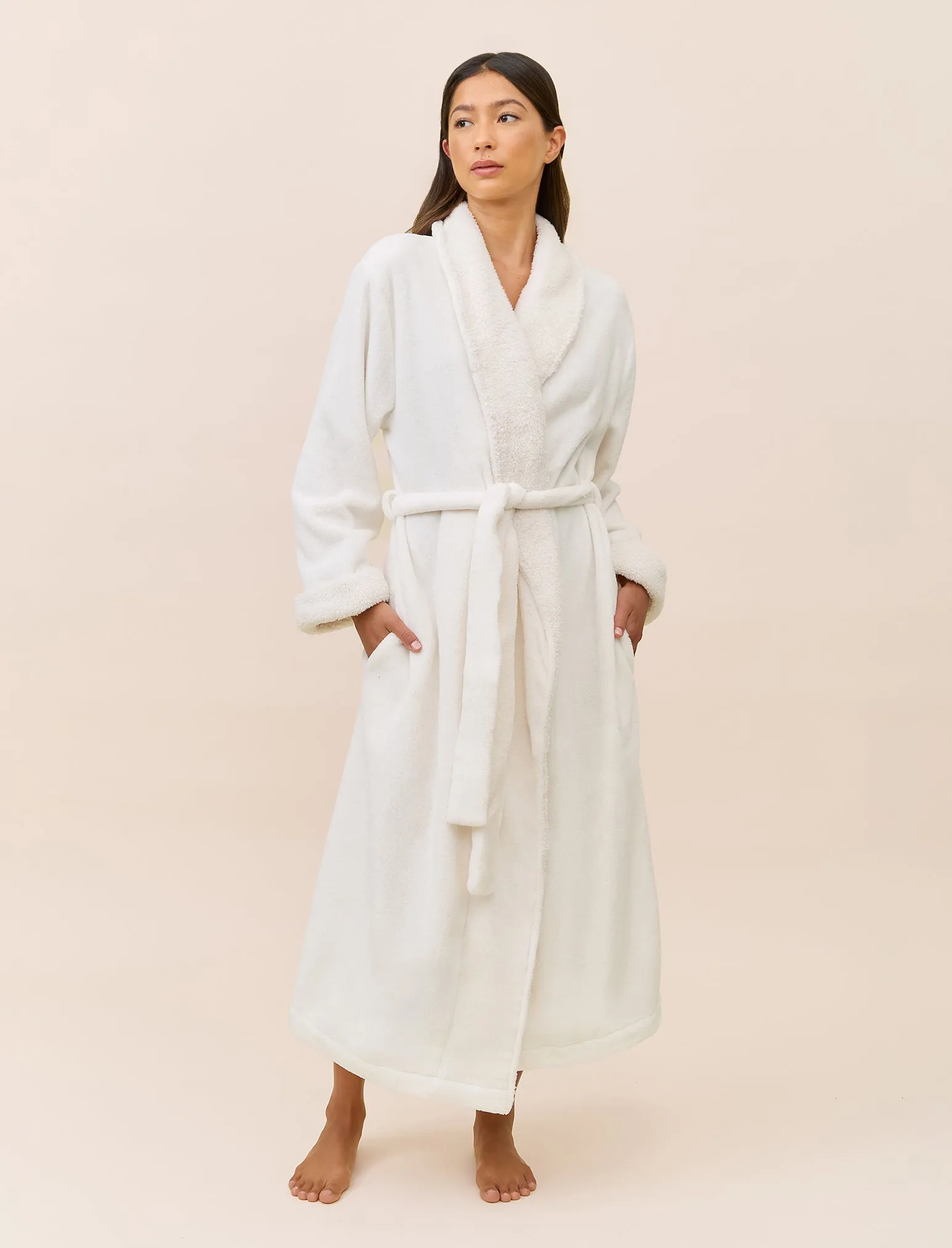 Plush Sherpa Robe & Sleep Mask sold by Papinelle product image thumbnail 2