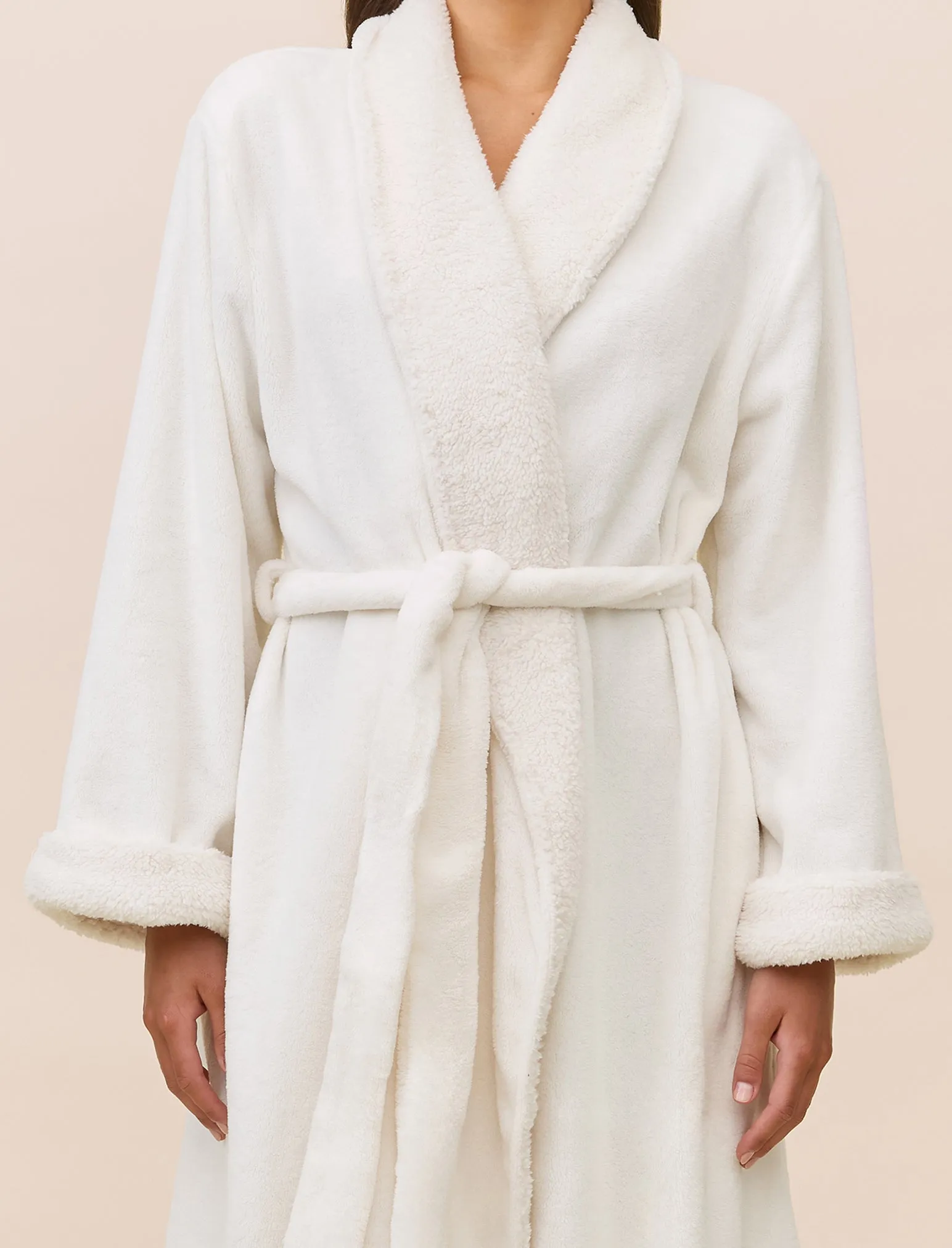 Plush Sherpa Robe & Sleep Mask sold by Papinelle product image thumbnail 3