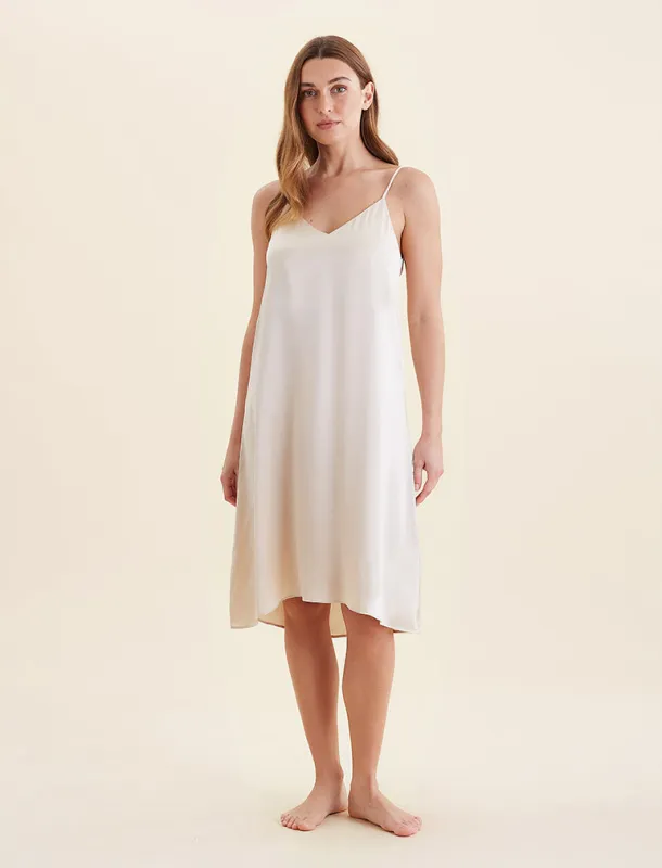 Audrey Washable Silk Slip Nightie made by Papinelle